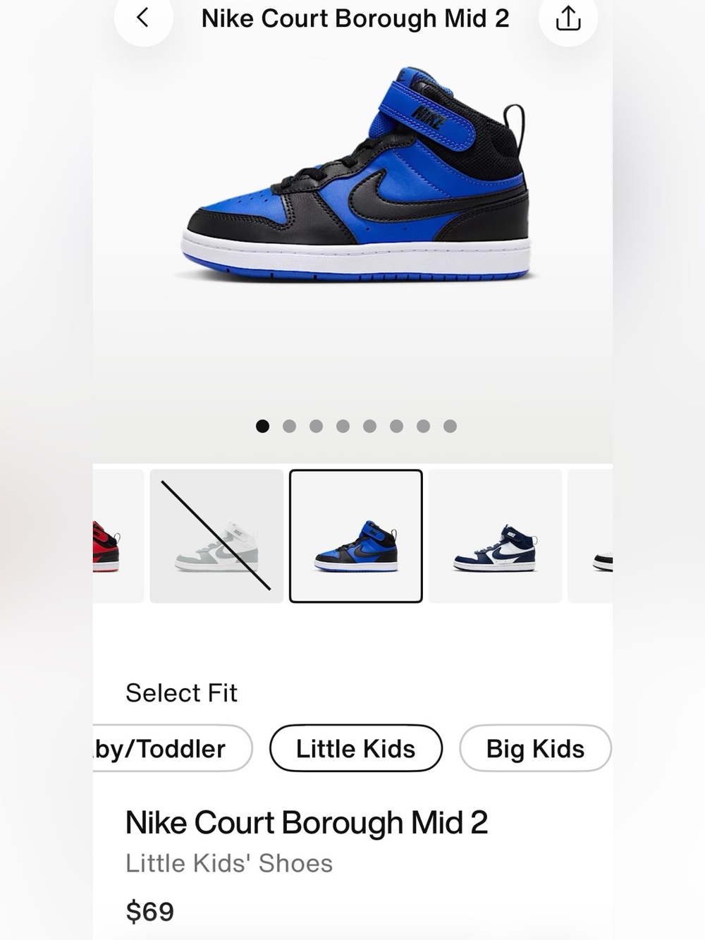 Nike Kids Mid-Top Sneakers